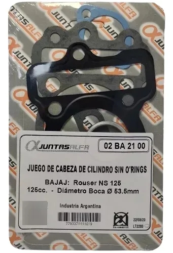 Juego Juntas Cab.Cil. Bajaj Rouser Ns125 Ø 53.5mm