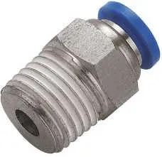 Conex.Pl. Doble Rosca 1/4 M - Mang. 12mm