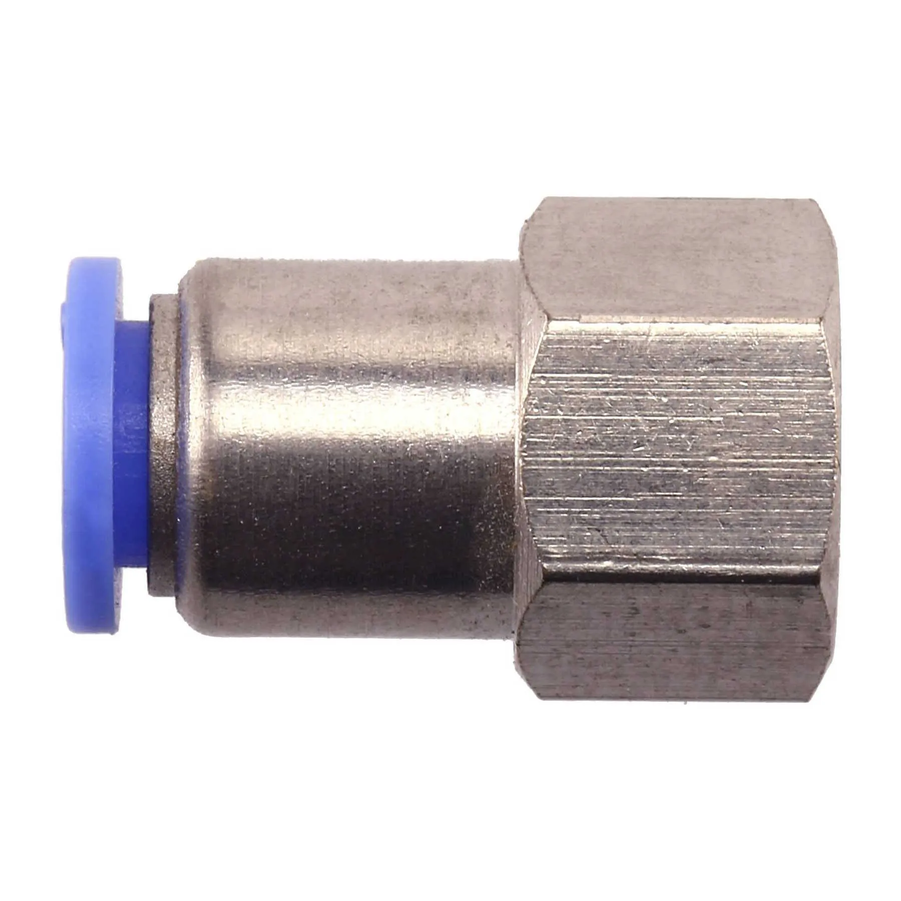 Conex.Pl. Doble Rosca 1/4 H - Mang. 10mm