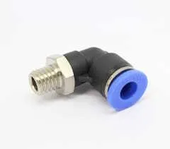 Conex.Pl. Codo Rosca 1/4 M - Mang. 12mm