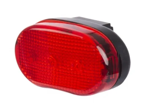 Luz Trasera Roja Redonda A Pila