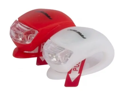 Luz Del/Tras Blanca/Roja Silicona C/Pila (Jgo.X2)