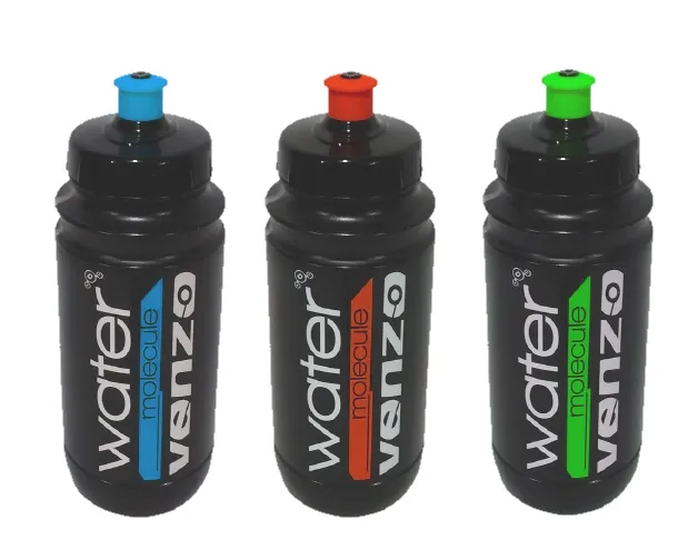 Caramañola Venzo Negra/Verde 500cc