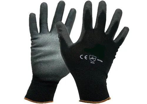 Guantes Poliuretano Negro Espumado Talle  9