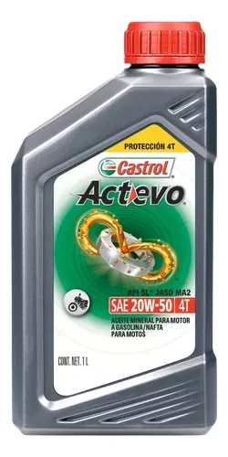 Aceite 4 T X 1 L 20w50 Castrol Mineral Actevo