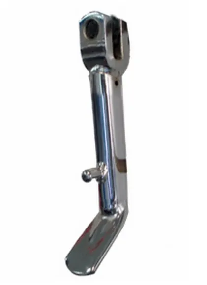Muleta Lateral Honda Biz Tuning Cromada Corta