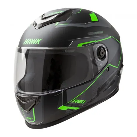Casco Hawk Graf  L Sophie Gris/Verde Mate Rs1