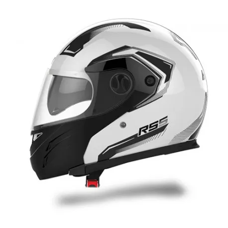 Casco Hawk Rebatible L Blanco   Rs5  Vector