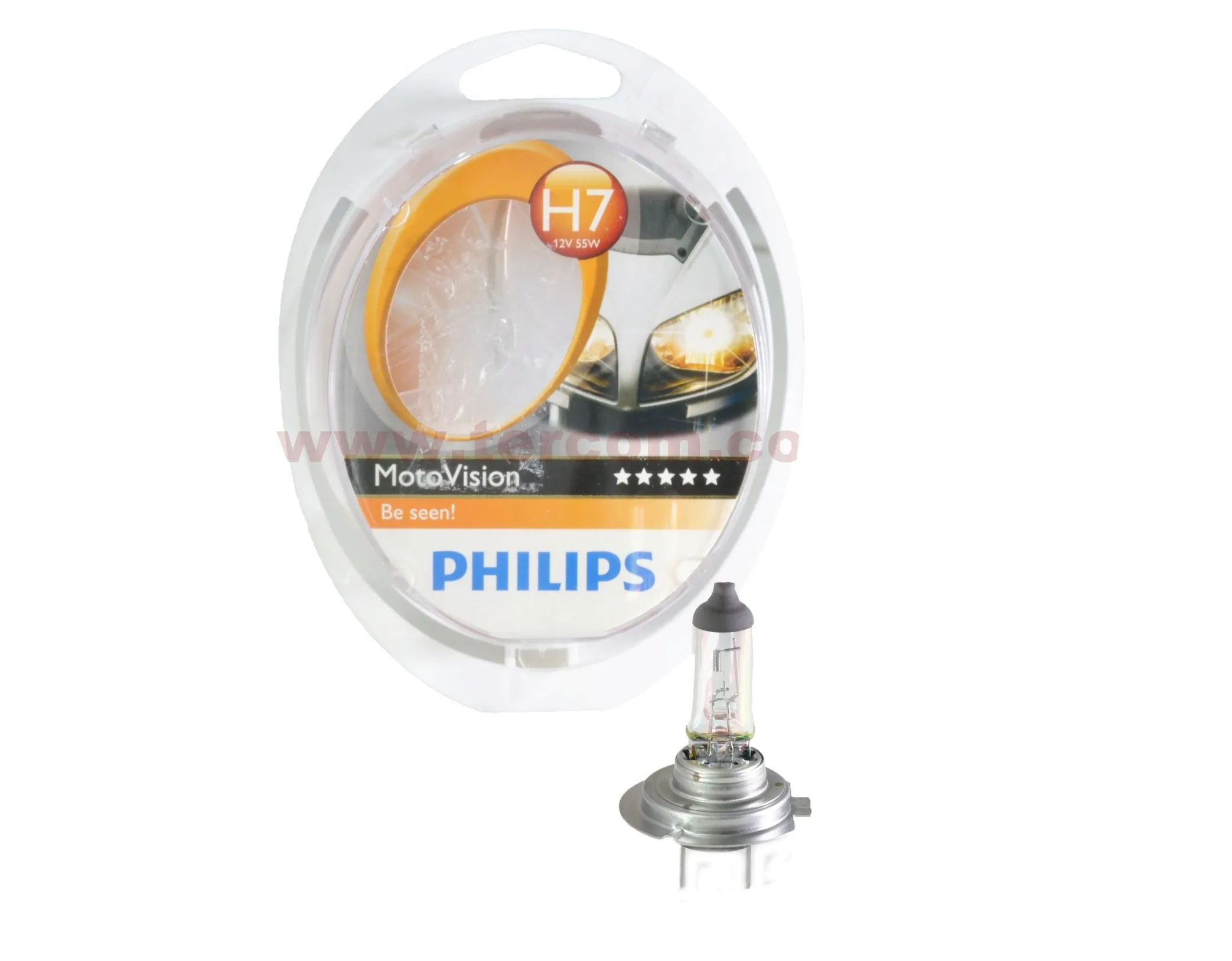 Lampara Del. Halogena 12v55w H7 Philips Motovision