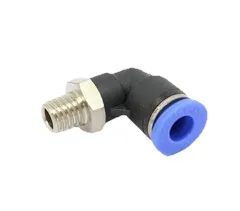 Conex.Pl. Codo Rosca 1/4 M - Mang.  6mm