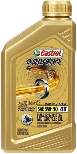 Aceite 4 T X 1 L  5w40 Castrol Power 1 Sintetitico