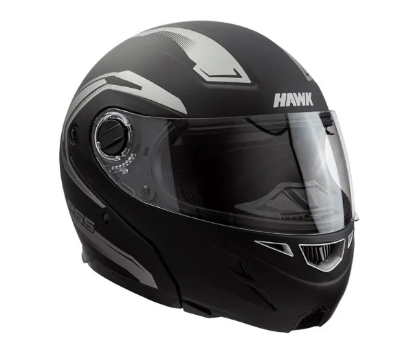 Casco Hawk Rebatible L Negro Mate   Rs5  Vector