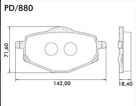 Pastilla Freno Del./Tras. Yamaha Ybr 125 Ed 2008