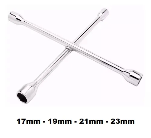 Llave Cruz Bocas De: 17-19-21-23 Tipo Gomero 20"