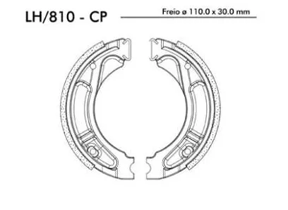 Zapata Freno Del. Honda Nx150/Xr200/Xl125