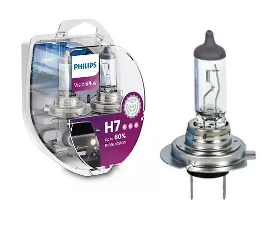 Lampara Del. Halogena 12v55w H7 Phil.Vision Plus