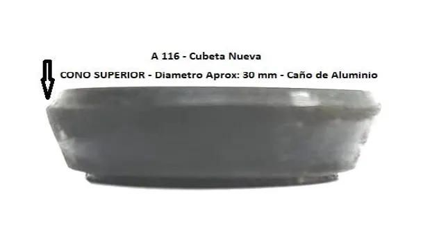 Cubetas de Goma Para Caño Alumino (Nuevo)