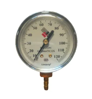 Medidor de Pres. P/Infla y Mide 120lb. Ø 63mm
