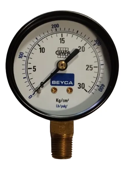 Medidor de Pres. P/Comp. 30kg/Cm2 - 400lb - Ø63mm