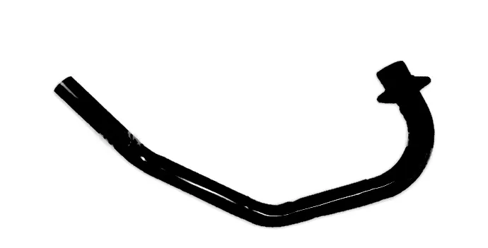 Salida (Curva) Escape Cg 150 Varias Negra
